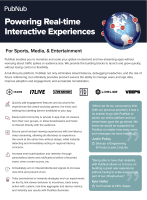 PubNub for Sports, Media, Entertainment Solution Brief Image